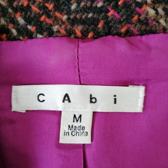 Cabi Style #691 Womens Brown Plaid Print Wool Blend Sweater Vest Size Medium - Picture 5 of 7